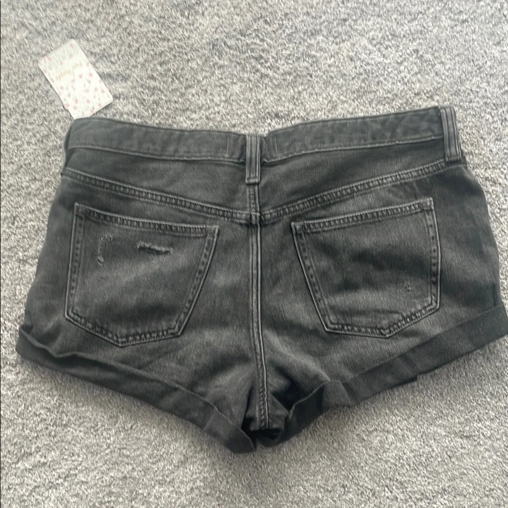Free People Distressed Jean Shorts NWT - Picture 2 of 6